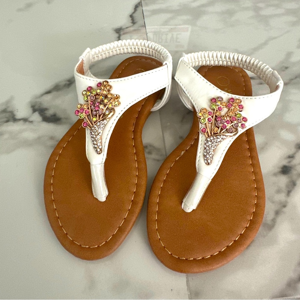 Ositos girls Sandals T-strap thong white